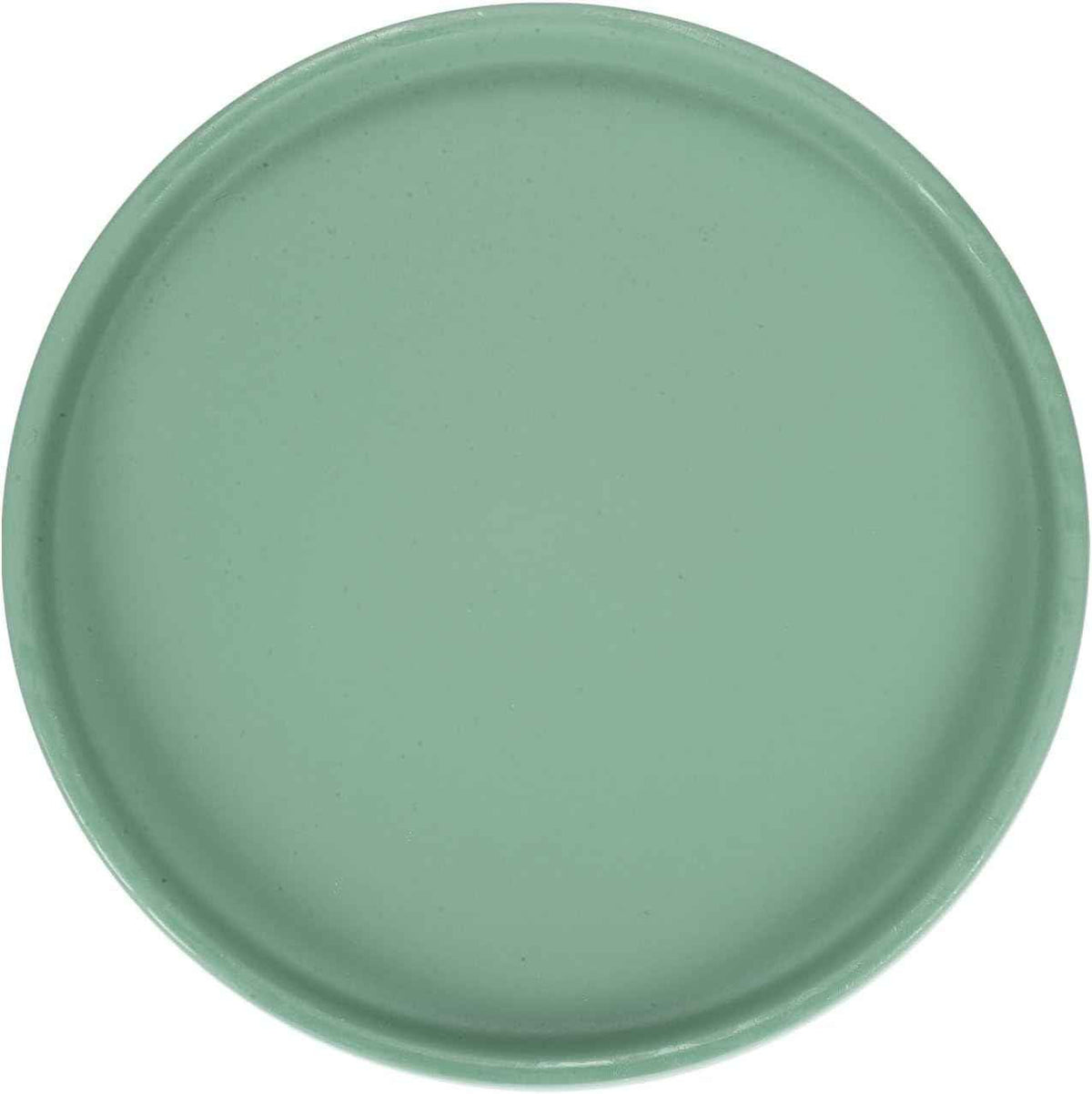 M METERXITY Ceramic Plant Saucer, 6.3 Inch Plant Water Catcher Tray, Plant Pot Saucers for Indoor/Outdoor Plants/Flower Drainage Drip Water Tray [Round Green Blue]