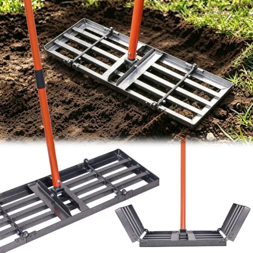 Lawn Leveling Rake, 30" x 10" Lawn Leveler Tool