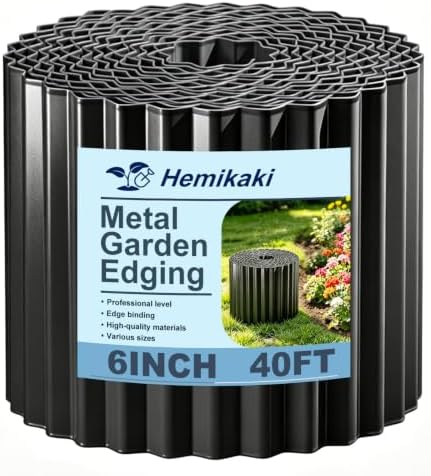 6 Inch x 40 Ft Galvanized Corrugated Metal Garden Edging Landscape Edging