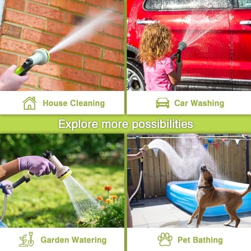 Metal Garden Hose 100FT - Heavy Duty Stainless Steel Metal Water Hose