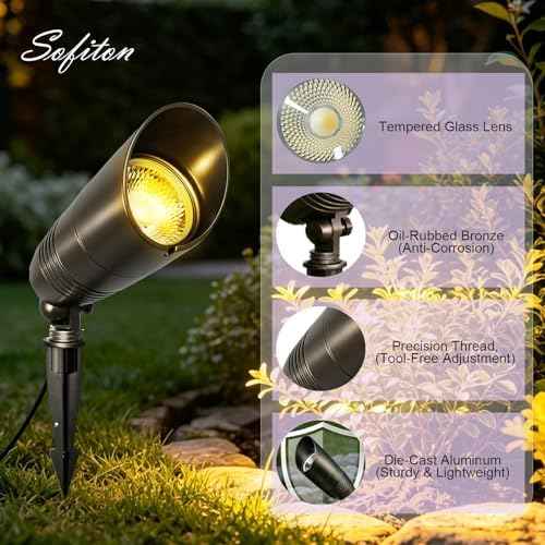 Outdoor Landscape Spotlights with RGB+CCT Color Changing