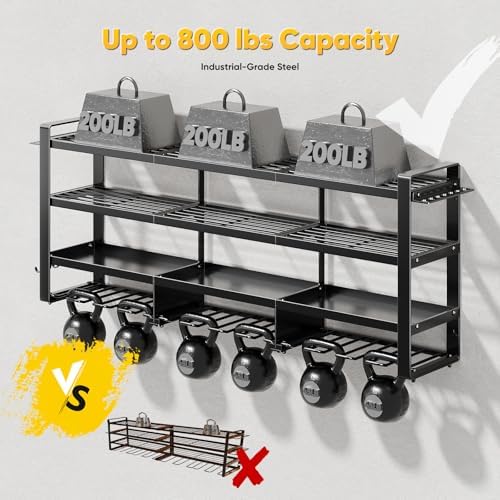 POKIPO 49" W Large Power Tool Organizer Wall Mount, 4 Layer Heavy Duty
