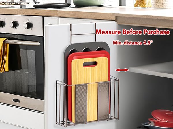Simple Houseware Over Cabinet Door Mesh Organizer, Bronze