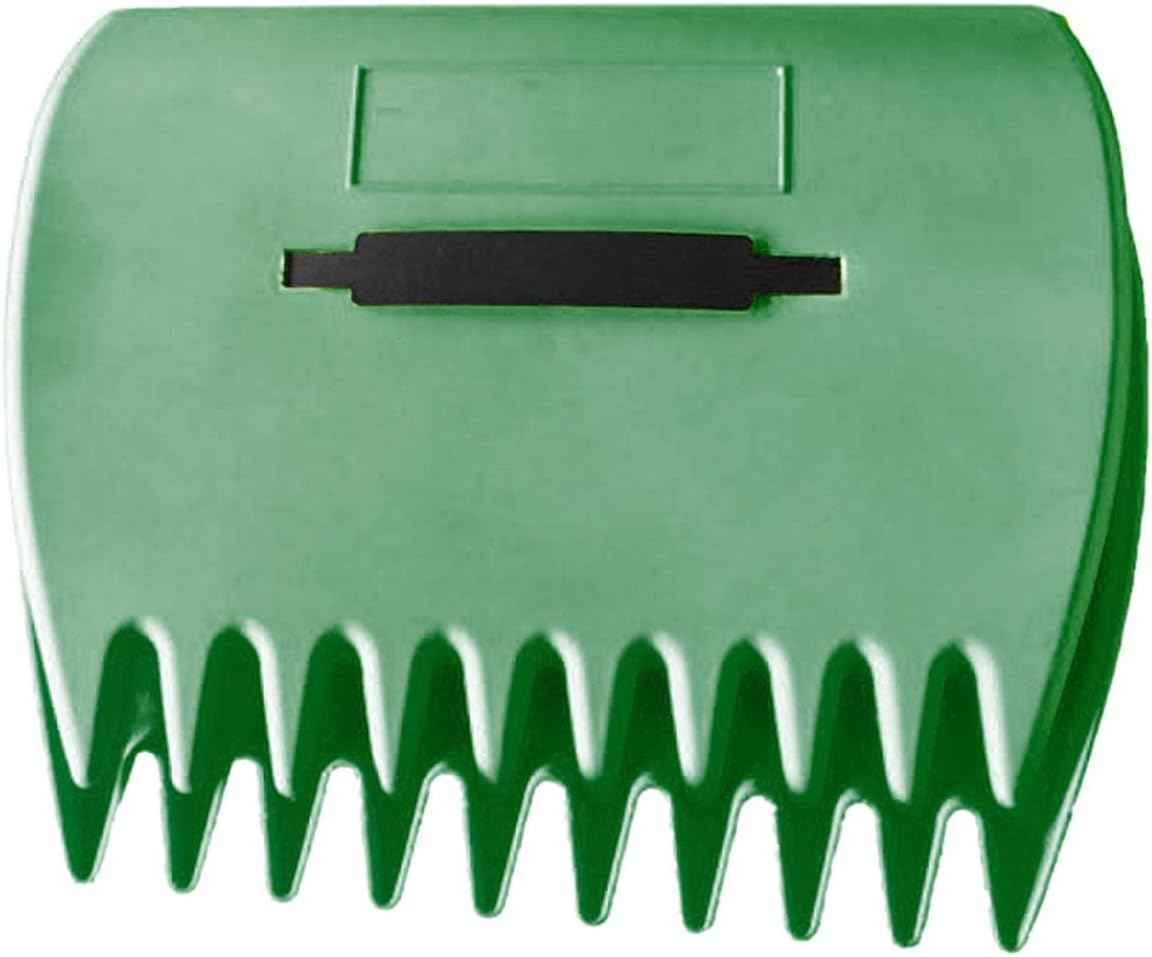 Bibabala Garden and Yard Leaf Scoops Hand Rakes, Large Sized Hand Rakes, Lightweight Plastic Leaf Scoop, for Leaves, Lawn Debris and Trash Pick Up(Dark Green)