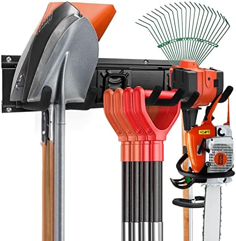 Garden Tool Storage Rack, Outdoor Power Tools Hangers for Garage Wall