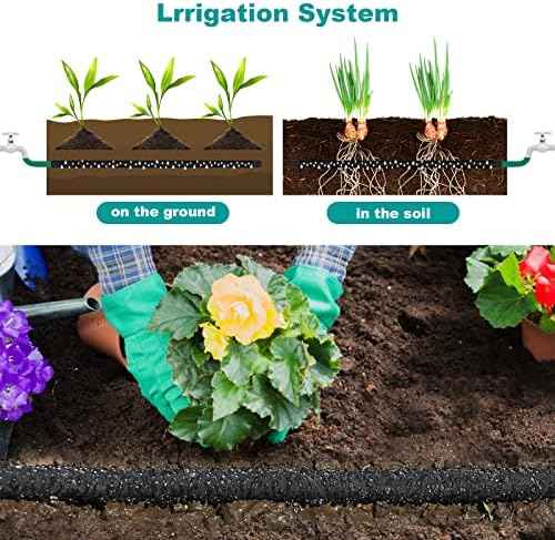 5/8" 25 FT*2 Pack Soaker Hose for Water Drip Irrigation for Lawn
