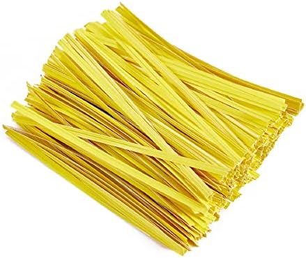 Tangyinrd 1000 Pcs 5" Kraft Paper Twist Ties, Plant Ties Cable Ties Reusable Bread Ties for Party Cello Candy Coffee Treat Bags Cake Pops