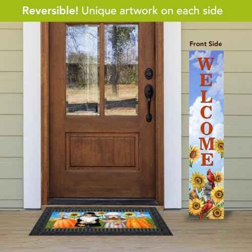 Briarwood Lane Spring Double Sided Reversible Pine Porch Leaner 47x9.5 Spring Birds For Spring Porch Leaner