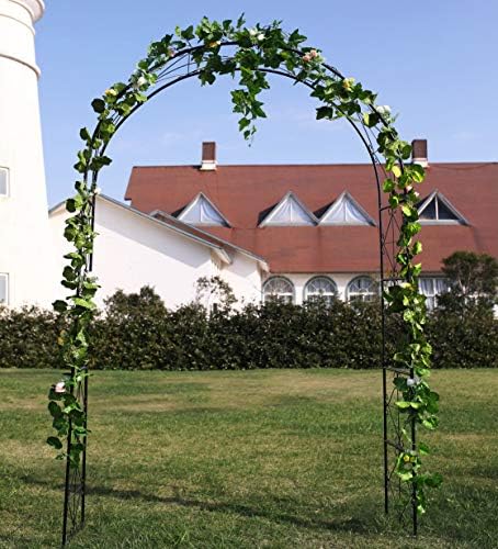 1. GO Steel Garden Arch, 7'2'' High x 4'5'' Wide, Garden Arbor for