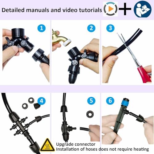 Drip Irrigation System with Water Timer Auto Watering System for