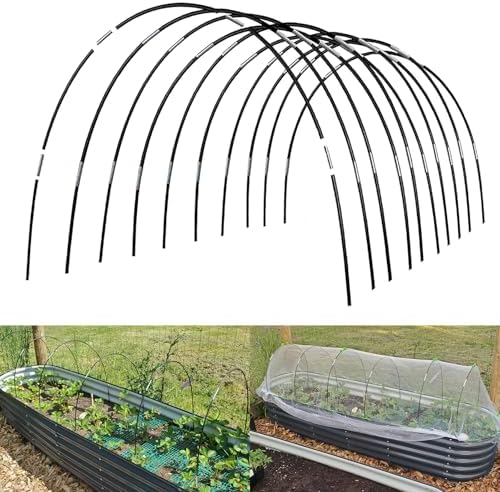 Greenhouse Hoops Grow Tunnel, 10 Sets 7FT Garden Hoops