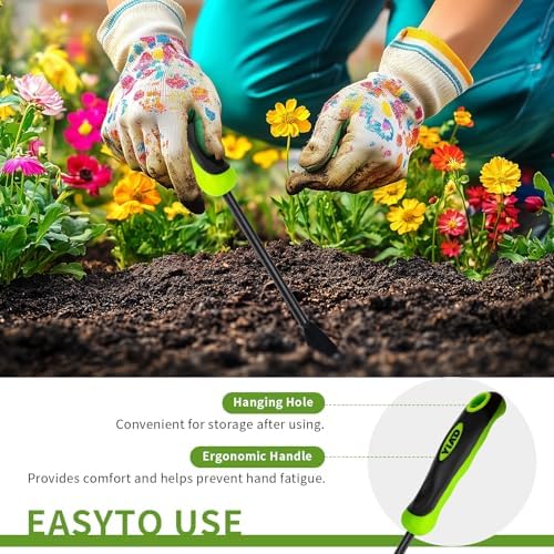 Hand Weeder Tool, 13" High-Carbon Steel V-Tip Weed Puller
