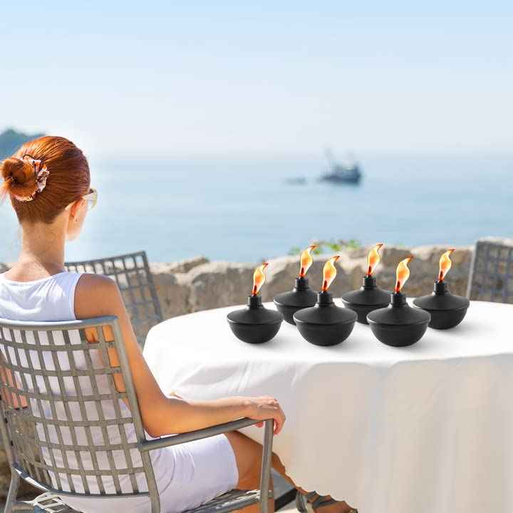55-Inch Metal Garden Torches – 6 Pack