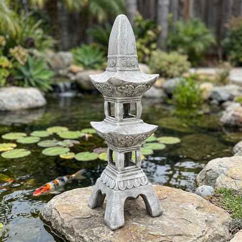 35.5-Inch Zen Pagoda Garden Lantern