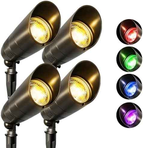 Outdoor Landscape Spotlights with RGB+CCT Color Changing