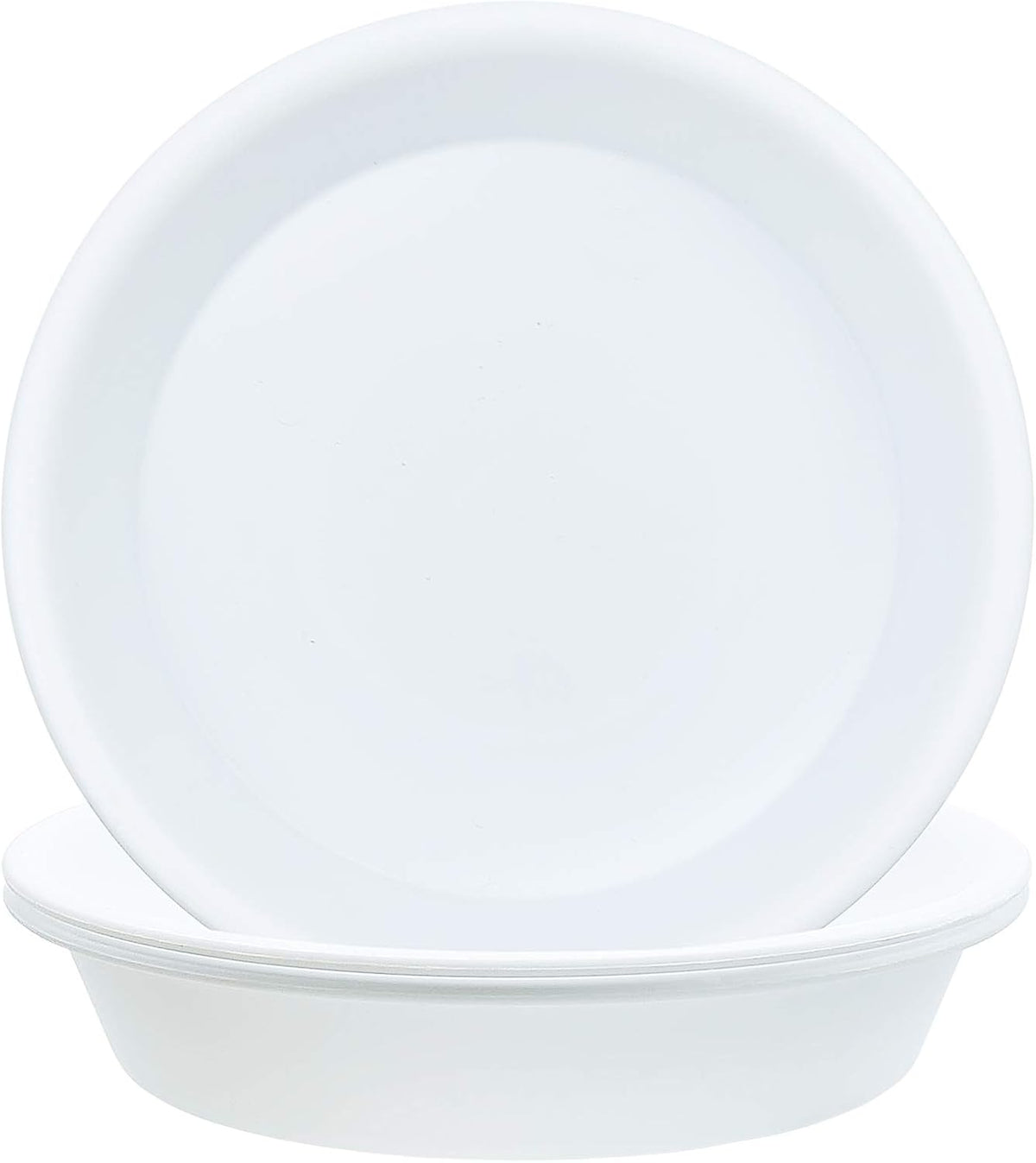 3 Pack Plant Saucer Heavy Duty Sturdy Drip Trays for Indoor and Outdoor (16 Inch, White)