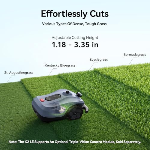 Neomow X2 Air 360° 3D LiDAR Robot Lawn Mower Wire Free for 0.37 Acre