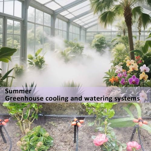 Drip Irrigation Kit Automatic Watering System with Water Timer 64FT