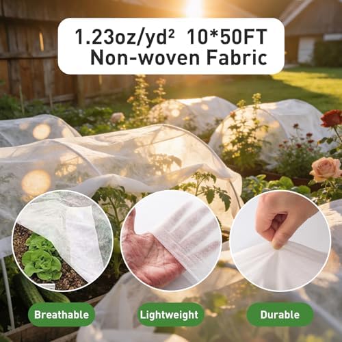 2 Pack Plant Covers Freeze Protection 10ft x 33ft Frost Cloth Plant Cover