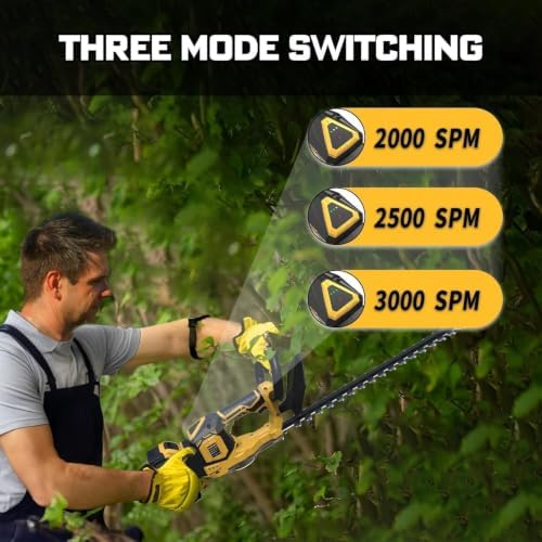 Hedge Trimmer Cordless for Dewalt 20V MAX Battery (No Battery), 22 inch Electric Bush Shrub Edge Trimmer, Brushless Motor, Powerful & Lightweight, 4.4LBS