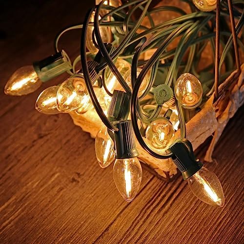 C9 Christmas Replacement LED Light Bulbs, E17 Chandelier Base LED