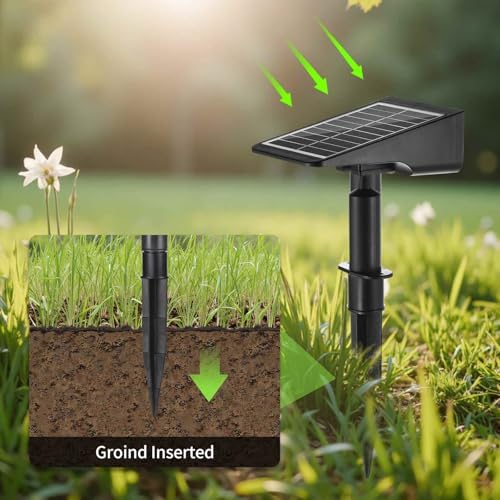 2 Pack Solar Spot Lights Outdoor Solar Landscape Spotlights