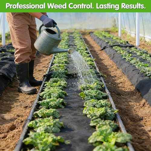 EXTRAEASY Non-Woven Weed Barrier Fabric, 3ft x 50ft, Easy Install & Breathable Ground Cover - Landscape Fabric for Gardens, Flower Beds, Mulch & Professional Weed Control