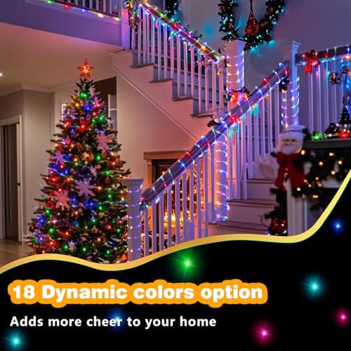 LED Rope Lights Indoor with USB Powered, 66ft 200 LED String Lights