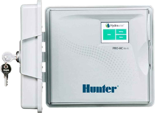 Hunter Hydrawise Pro-HC 24-Station WiFi Smart Sprinkler Controller, Outdoor Irrigation Timer, Weather-Based Watering System, Flow Sensor Ready