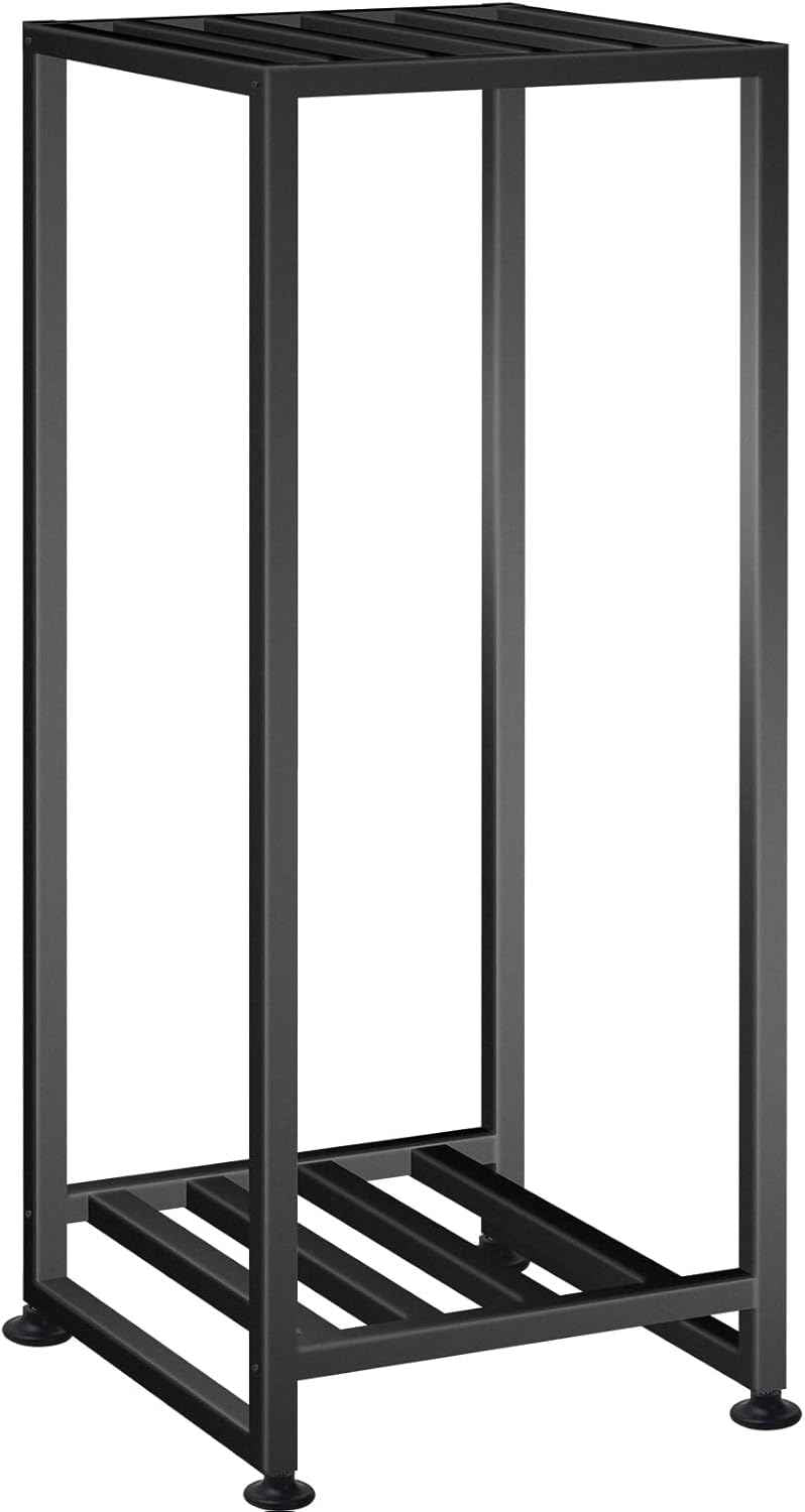 Plant Stand Indoor Outdoor, Wrought Iron Plant Stands 2 Tier Heavy Duty Metal Pedestal Stand Decorative Flower Stand for Patio Garden Deck Living Room