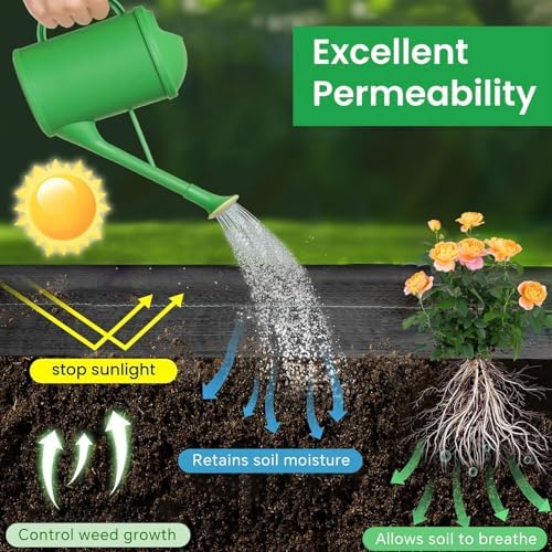 6ft x 300ft Weed Barrier Fabric, Heavy Duty Landscape Fabric