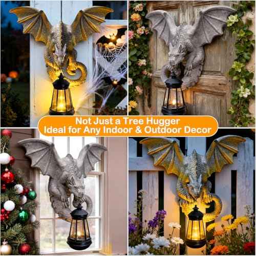 Solar Dragon Tree Hugger Statue