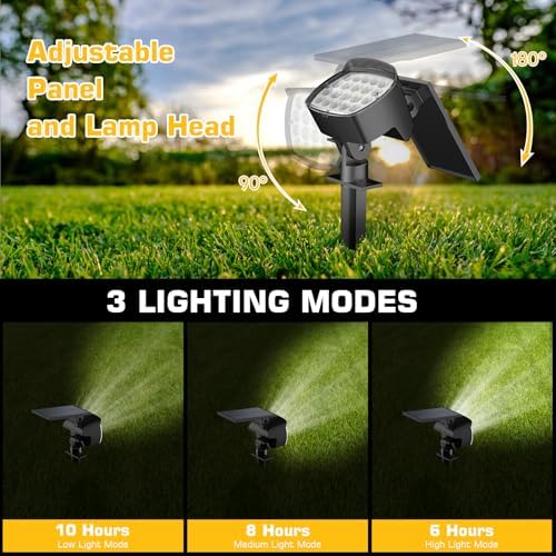 Kaxiida Solar Lights Outdoor Waterproof - 2025 Upgrade 3 Level Ultra
