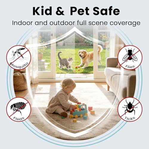 Mosquito Repellent 48 Balls for Patio & Outdoor, Natural Mosquito Repellent for Yard, Indoor Mosquito Control for Room & Bedroom, Keep Mosquito Away for Camping, RV, and Home