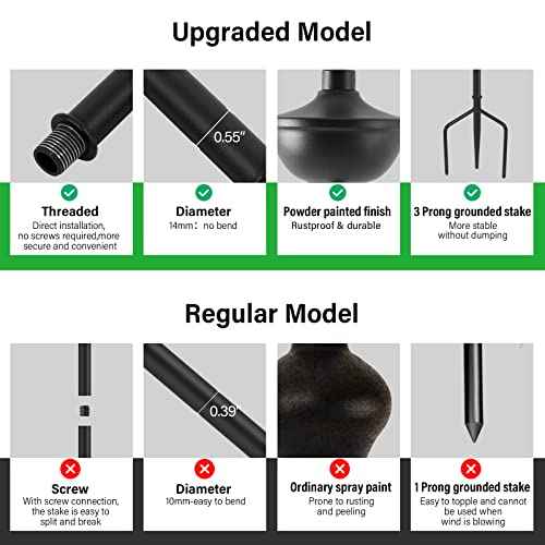 55-Inch Metal Garden Torches – 6 Pack