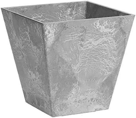 ArtStone 35080 Ella Square Planter 8-Inch Grey for Stylish Home Decor