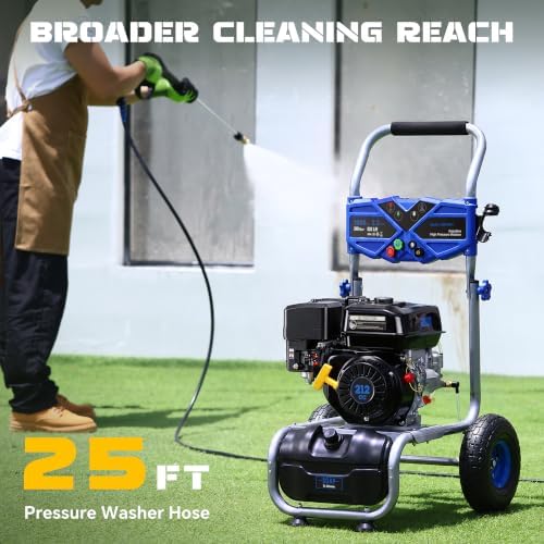 3500 PSI Gas Pressure Washer, 2.3 GPM Gas Power Washer with 212CC