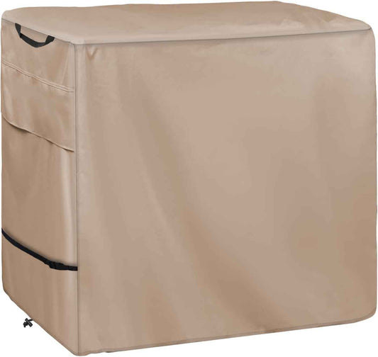 Outdoor Prep Table Cover -Khaki Heavy Duty Waterproof Cover for PC3404S Rolling Dining Table Compatible with 46 inch Outdoor Utility Cart