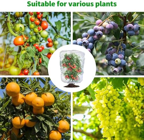 afzdby Garden Mesh Netting with Drawstring,Plants Cover Protection