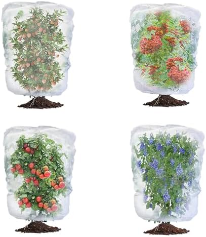 afzdby Garden Mesh Netting with Drawstring,Plants Cover Protection