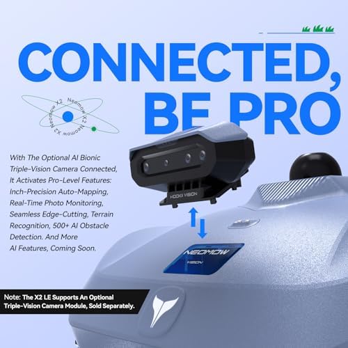 Neomow X2 Air 360° 3D LiDAR Robot Lawn Mower Wire Free for 0.37 Acre