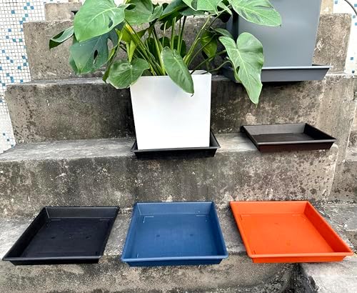 NIMYAU Square Plant Saucer 6 Inch 5 Pack6 8 12 14 16 18 20 Plant Trays