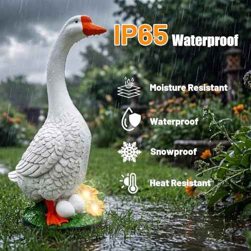 23-Inch Porch Goose Garden Statue