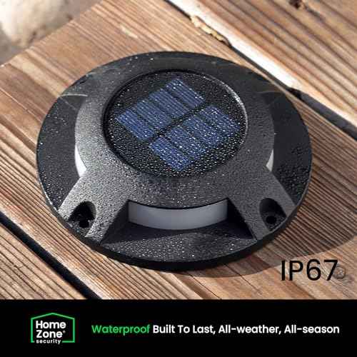 Solar Deck Lights – Black, 12 Pack