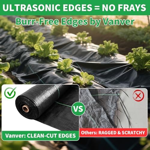 6ft x 300ft Weed Barrier Fabric, Heavy Duty Landscape Fabric