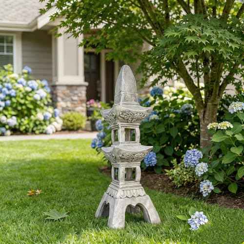35.5-Inch Zen Pagoda Garden Lantern