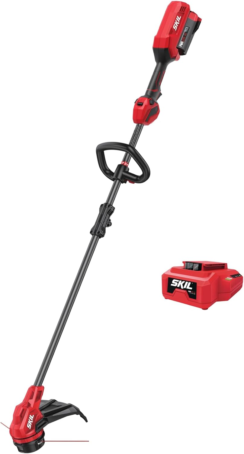 SKIL 40V 14 in.String Trimmer Kit with Twist Load Including 2.0Ah Battery and 60W Charger-LT1400C-11 - Field & Nook