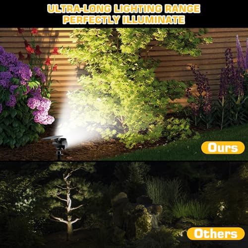 Kaxiida Solar Lights Outdoor Waterproof - 2025 Upgrade 3 Level Ultra