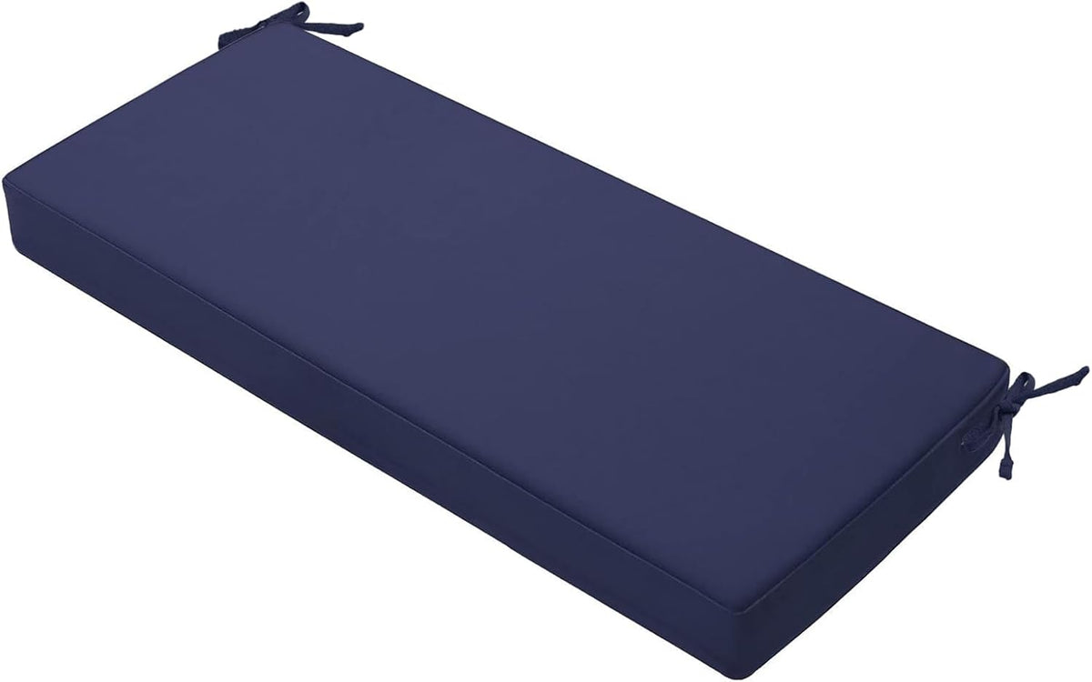 Outdoor Bench Cushion, 59 x 18 Inch, Blue | Waterproof Patio Furniture Cushions