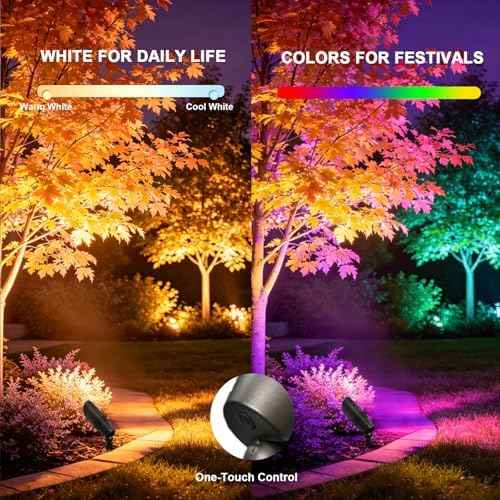 Outdoor Landscape Spotlights with RGB+CCT Color Changing
